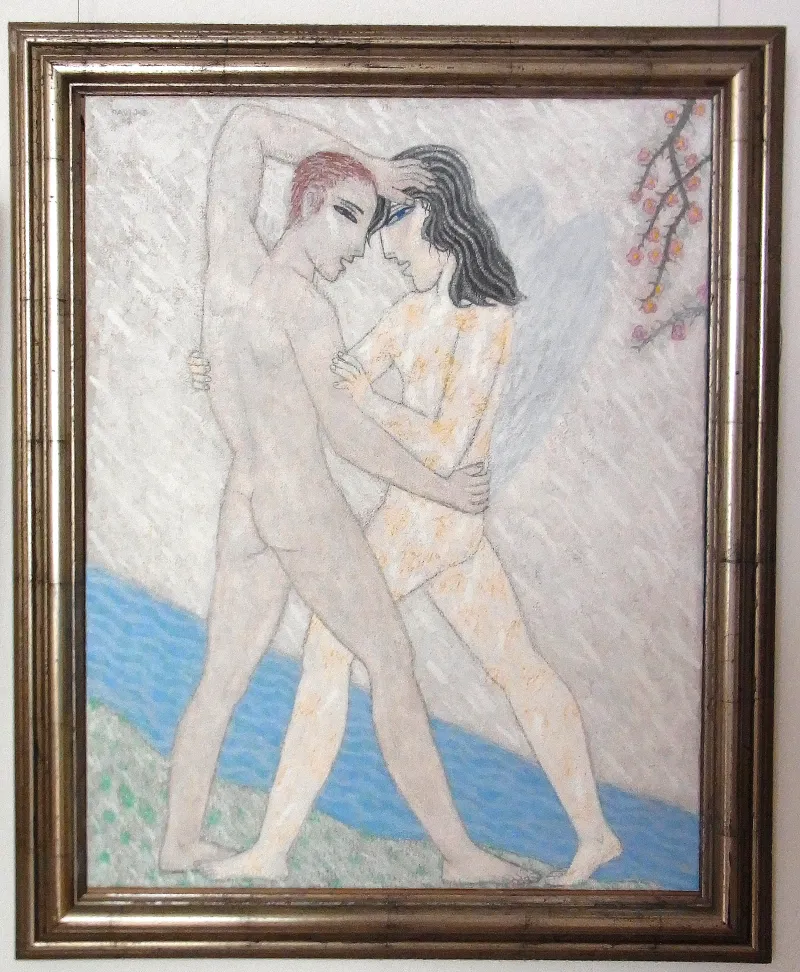 Golden angelic figure with wings, representing celestial messengers in Jewish tradition