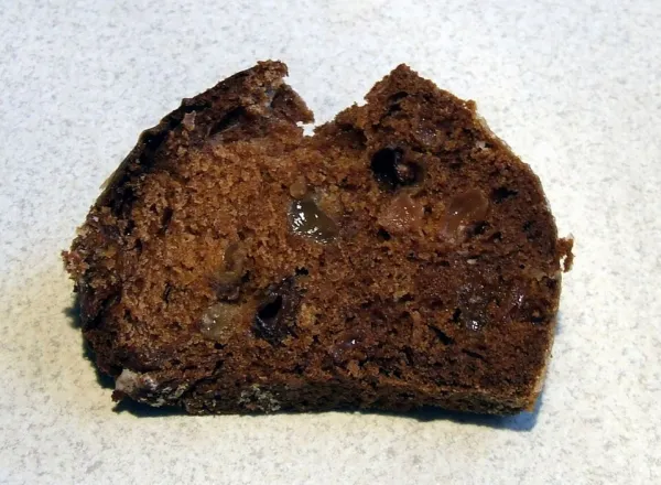 Cinnamon babka with streusel topping, sliced to show layers