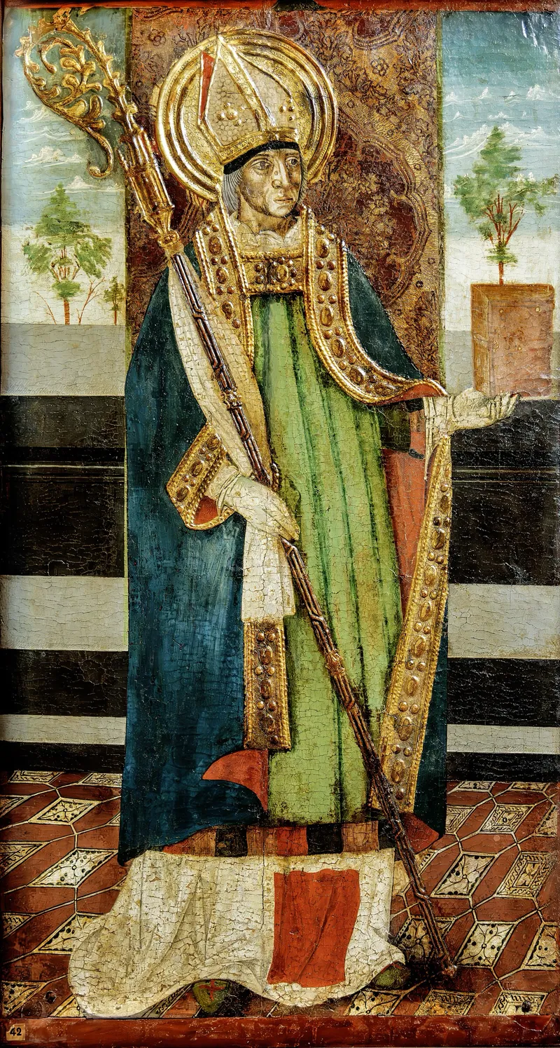 A hidden cellar room with candles, symbolizing secret Jewish practice