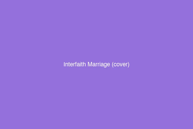 Couple under a wedding canopy representing interfaith union