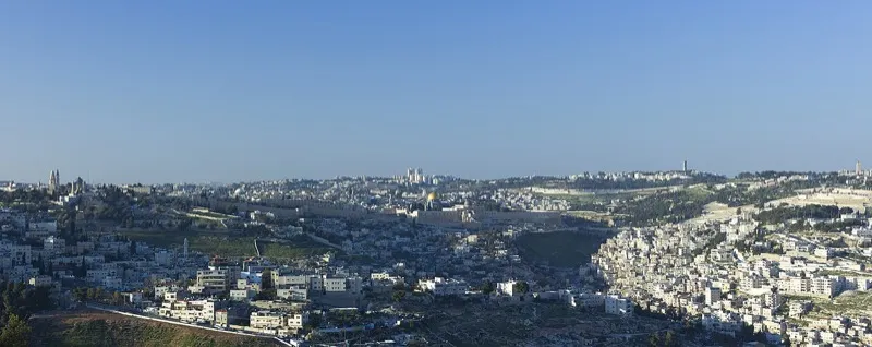 Panoramic view of Jerusalem's Old City