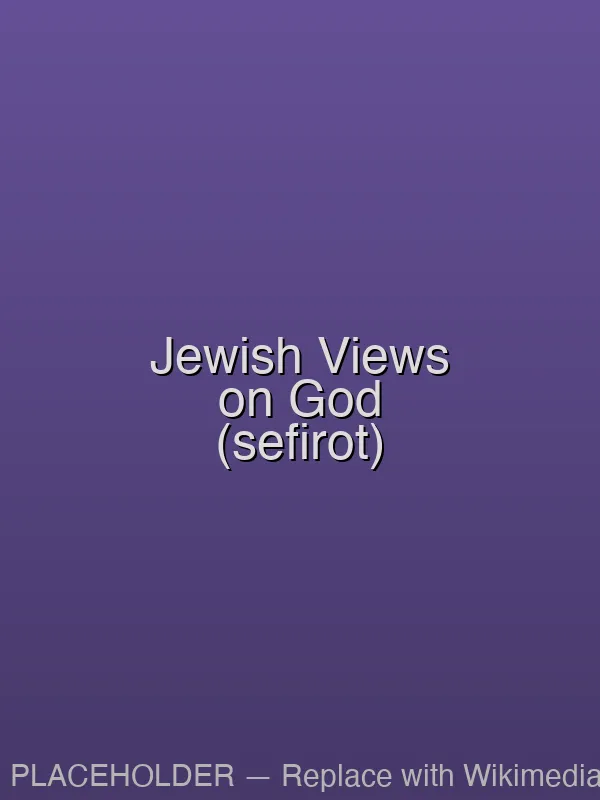 The Kabbalistic Tree of Life (sefirot) — a mystical map of divine attributes in Jewish mysticism