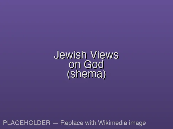 A decorative Shema Yisrael inscription — the central declaration of Jewish monotheism