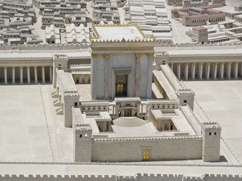 Model of the Second Temple in Jerusalem during the time of Jesus — the Jewish world from which Christianity emerged