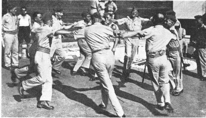 Young people dancing the hora — an expression of Jewish cultural identity that transcends religious practice