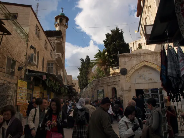 A church, mosque, and synagogue standing near each other in Jerusalem — the city sacred to all three Abrahamic faiths