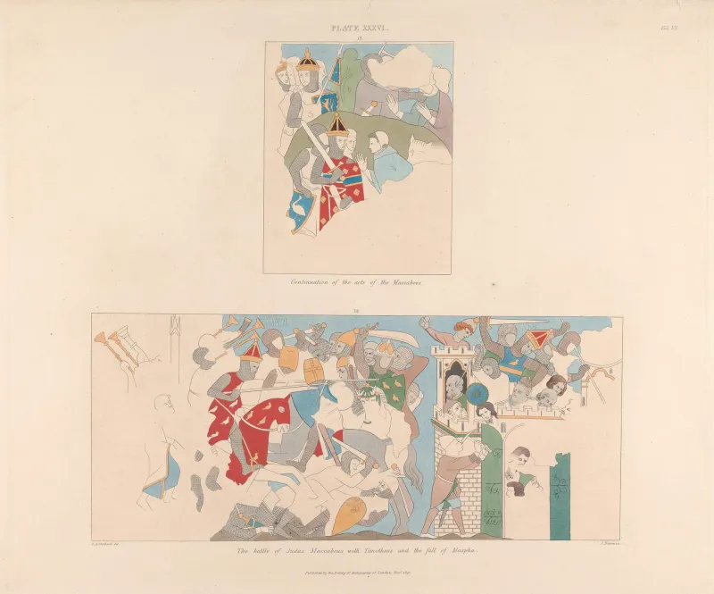 Ancient coin from the Hasmonean dynasty period showing Jewish symbols