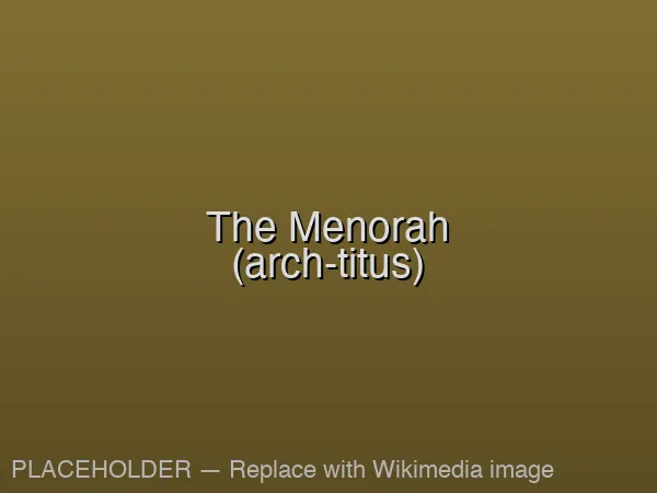 Relief from the Arch of Titus in Rome showing Roman soldiers carrying the menorah from the destroyed Temple in Jerusalem