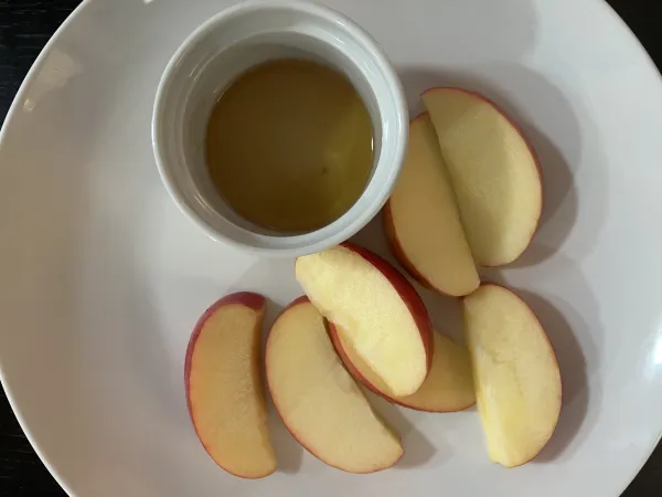 Apples and honey, traditional symbols of a sweet new year