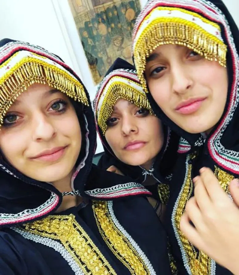 A Yemenite Jewish woman wearing a traditional gargush headdress, representing the diversity of Jewish communities