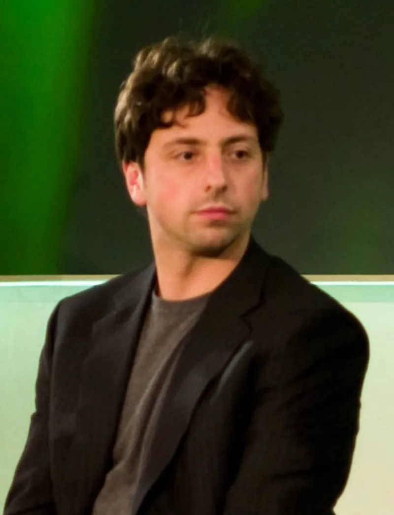 Sergey Brin at a technology conference