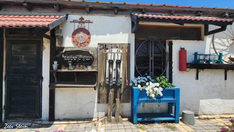 A recreation of a Jewish shtetl (small town) scene at the Yankel Shtetl Museum
