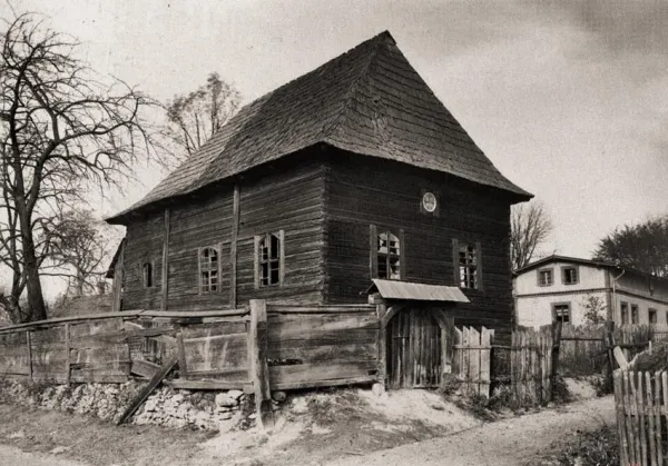 A historic wooden synagogue in Cieszowa, Poland, the heart of shtetl life