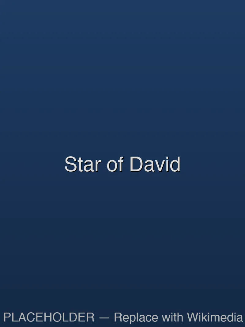 Star of David prominently displayed on the facade of a historic synagogue