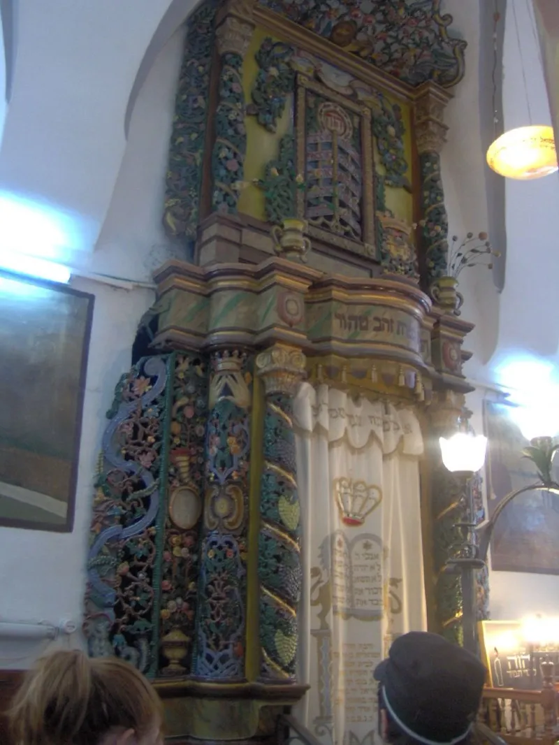 The Holy Ark at a synagogue in Safed, Israel, the center of Lurianic Kabbalah