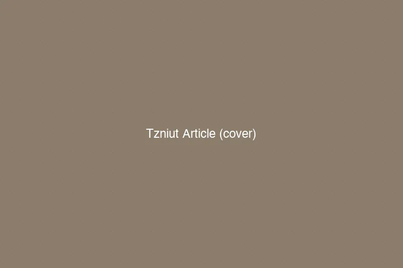 Modest fashion display showcasing contemporary Jewish style