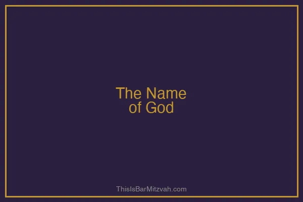 A prayer book showing Hebrew text with references to God using substitute names