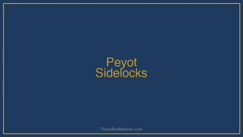 Orthodox Jewish man with traditional peyot sidelocks